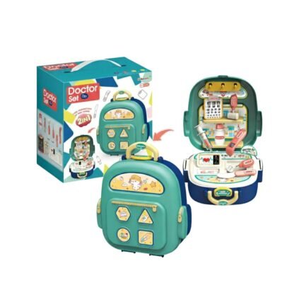 2-in-1 Doctor Set Backpack Kids  Medical Play Kit