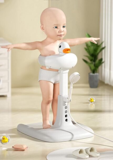 Baby Shower Stand Support,Adjustable Stand with Anti-Slip Base