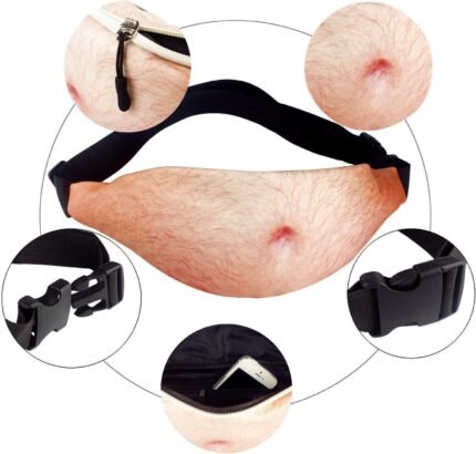 Fanny 3D Men Beer Belly Waist Pocket Funny Bags