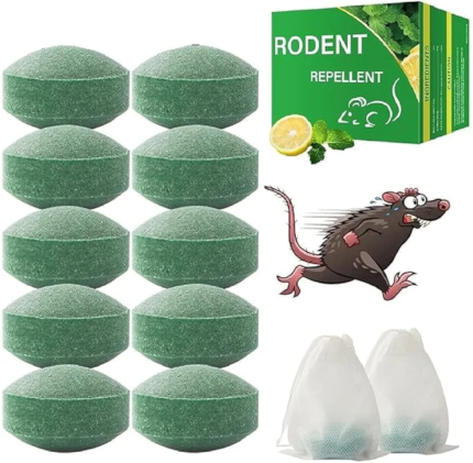 Natural Peppermint Oil Rat Repellent Tablets (10 PCS)