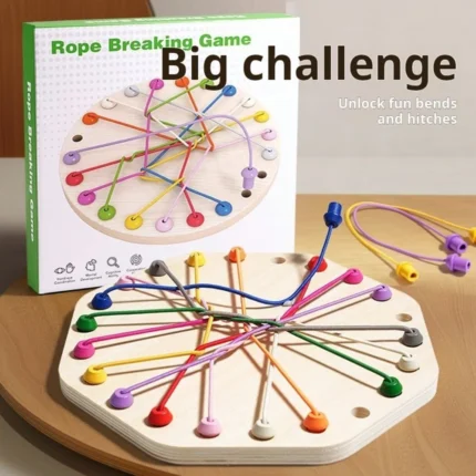 Wooden Rope Puzzle Fun Board Game